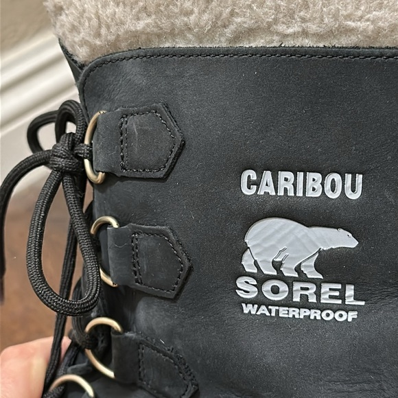 Sorel Caribou Waterproof Boots Black - Picture 11 of 12